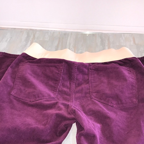 Beautiful Purple Gap Maternity Corduroy Pants - Picture 2 of 7